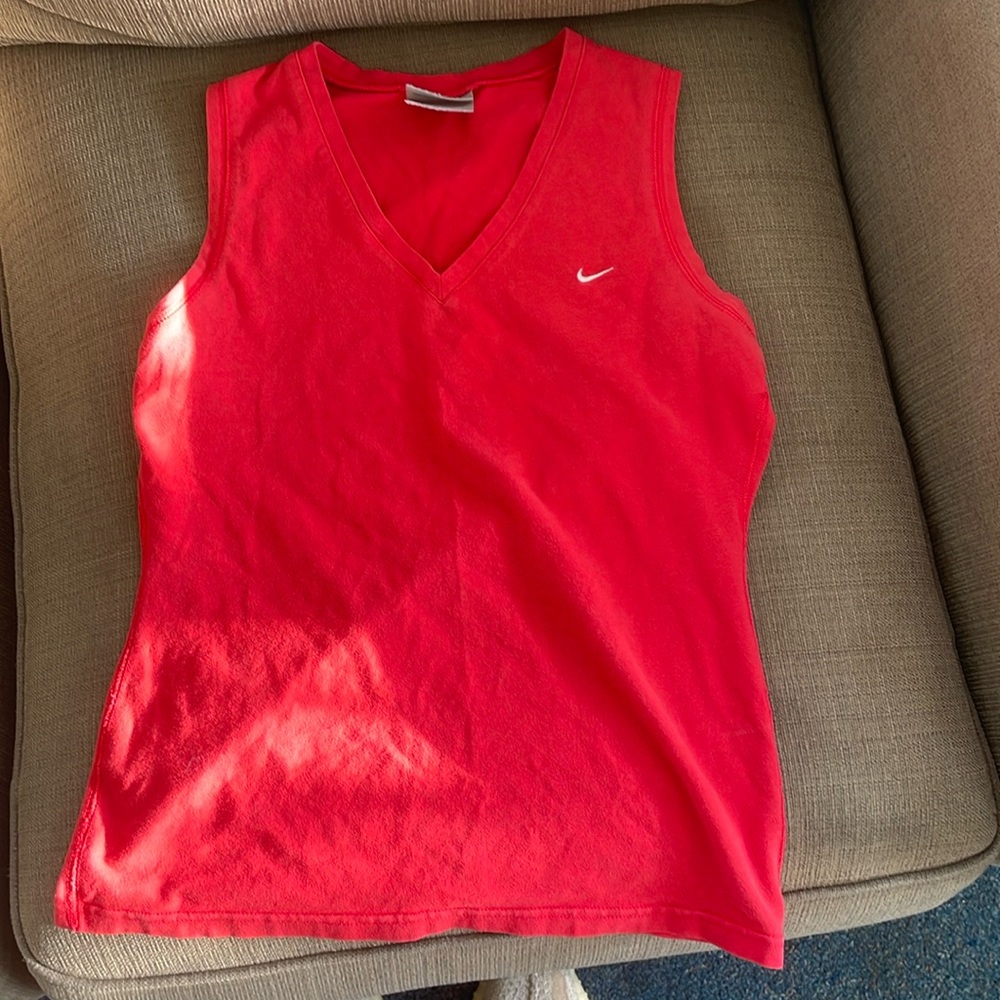 Red Nike tank top